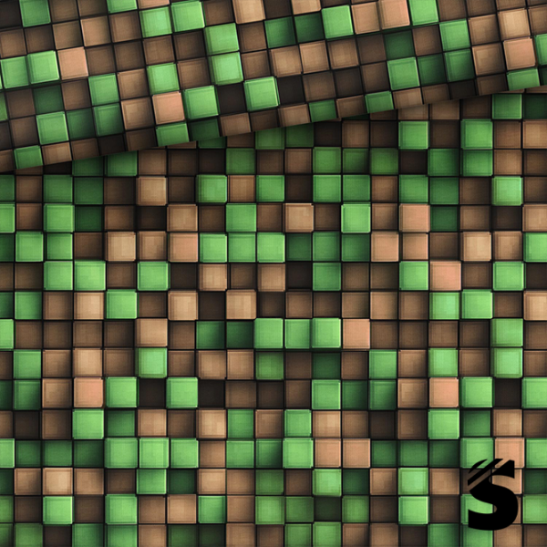 2206-18 - 0,5 Meter Pixel 3D - Sommersweat
